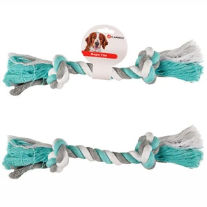 Flamingo İki Düğümlü İp Large 35 cm Yeşil Beyaz
