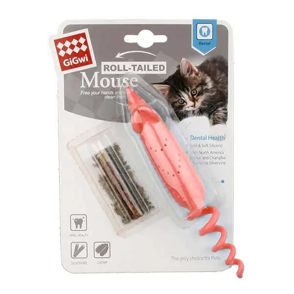 Gigwi Kedi Oyuncağı Catnipli Fare Oyuncak Turuncu - 1