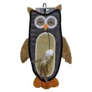 Gigwi  Baykuş Şekilli Temalı Askılı Kedi Tırmalama Oyuncağı