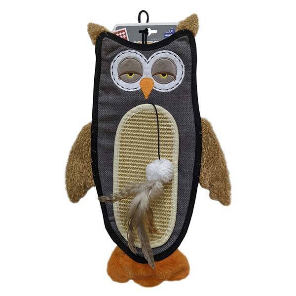 Gigwi  Baykuş Şekilli Temalı Askılı Kedi Tırmalama Oyuncağı - 1