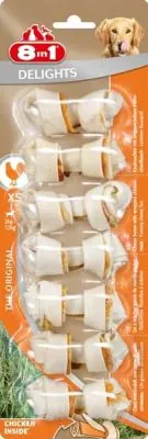 8 in 1 Delight Bones Köpekler İçin Ağız Bakım Kemiği 7 li Paket 84 GR - 1