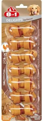 8 in 1 Delights Barbekü Köpek Ödül Kemiği XS - 2