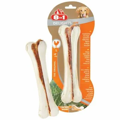 8 in 1 Delights Bones Köpek Ağız Bakım Ödül Kemiği Large 130 GR - 4