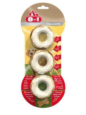 8 in 1 Delights Rings Köpek Ödülü 3 Adet 119 GR - 1