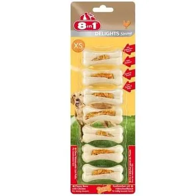 8 in 1 Delights Strong Köpekler İçin Ağız Bakım Kemiği Small 7li Paket 140 GR - 2