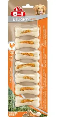8 in 1 Delights Strong Köpekler İçin Ağız Bakım Kemiği Small 7li Paket 140 GR - 1
