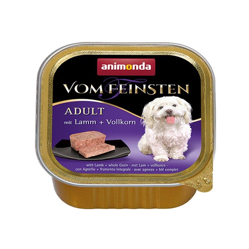 Animonda Vom Feinsten Kuzu Etli ve Tahıllı Yetişkin Köpek Yaş Maması 150 g - 1