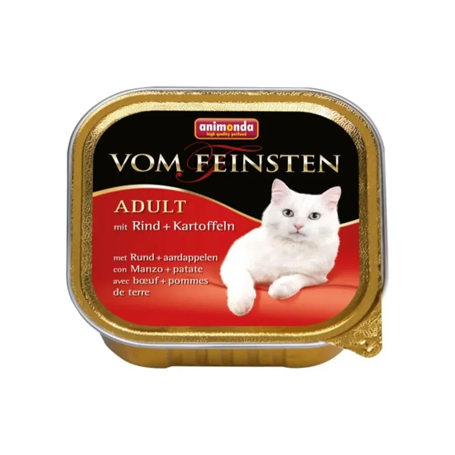 Animonda Vom Feinsten Sığır Etli ve Patatesli Yetişkin Kedi Konservesi 100 GR - 1