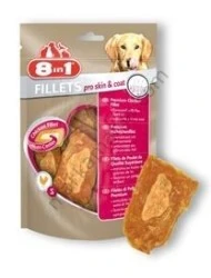 8in1 Fillets Pro Skin ve Coat Tavuklu Köpek Ödül Maması 80gr