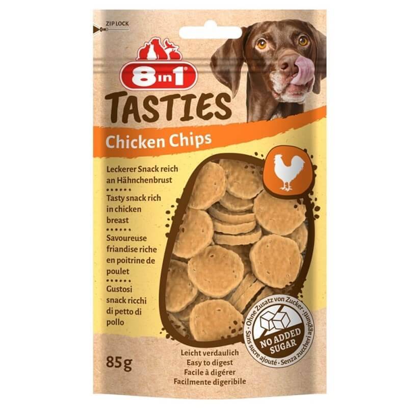 8in1 Tasties Chicken Chips Tavuk Cipsi Köpek Ödülü 85 Gr - 1