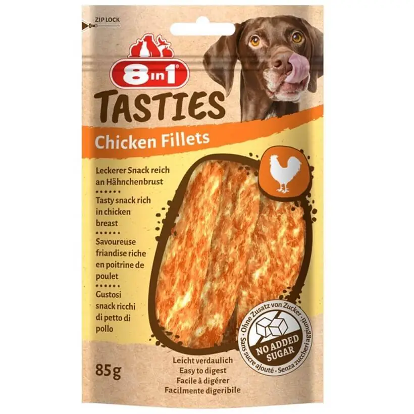 8in1 Tasties Chicken Fillets Tavuk Fileto Köpek Ödülü 85 Gr - 1