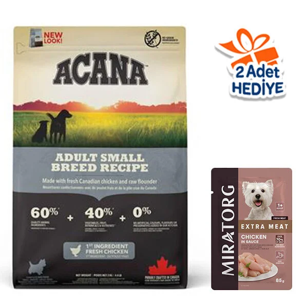 Acana Adult Small Breed Küçük Irk Yetişkin Köpek Maması 2 KG - 1