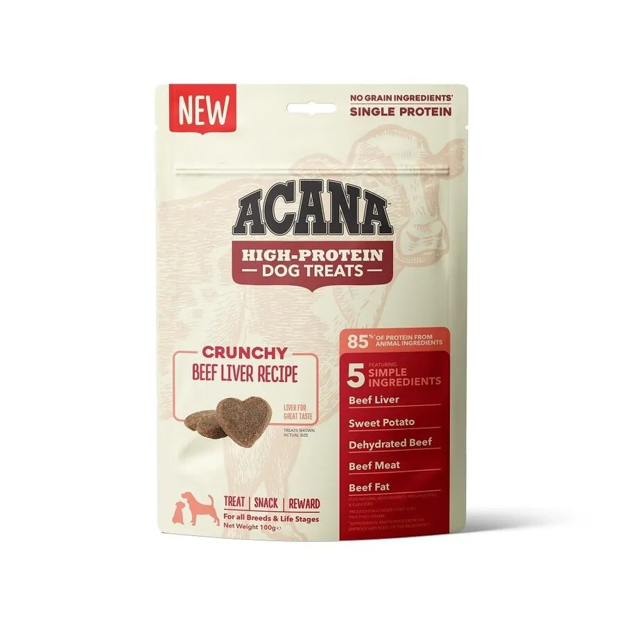 Acana Crunchy Yüksek Proteinli Sığır Etli Köpek Ödülü 100 Gr - 1