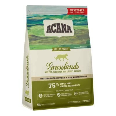 Acana Grasslands Ördekli ve Tavuklu Tahılsız Kedi Maması 1,8 KG - 1