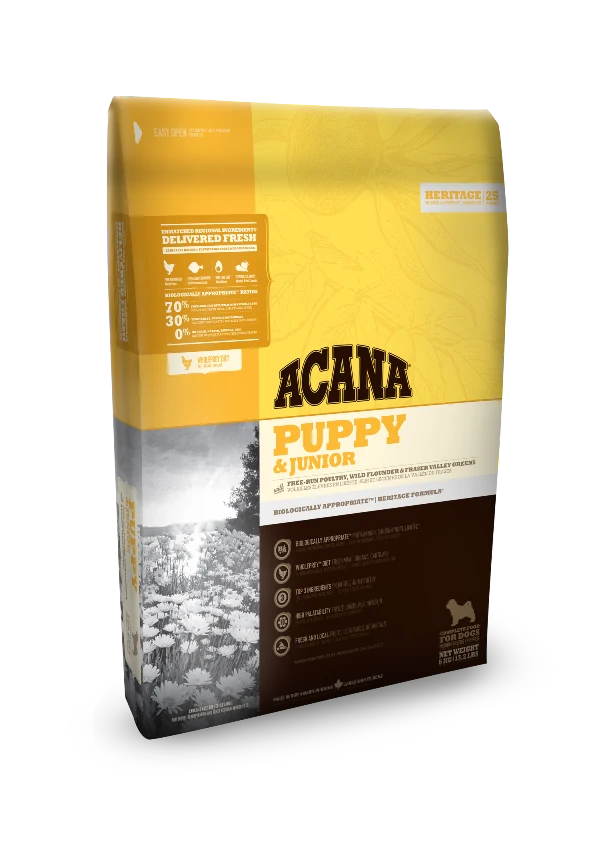 Acana Heritage Puppy Junior Tahılsız Yavru Köpek Maması 6 Kg - 1