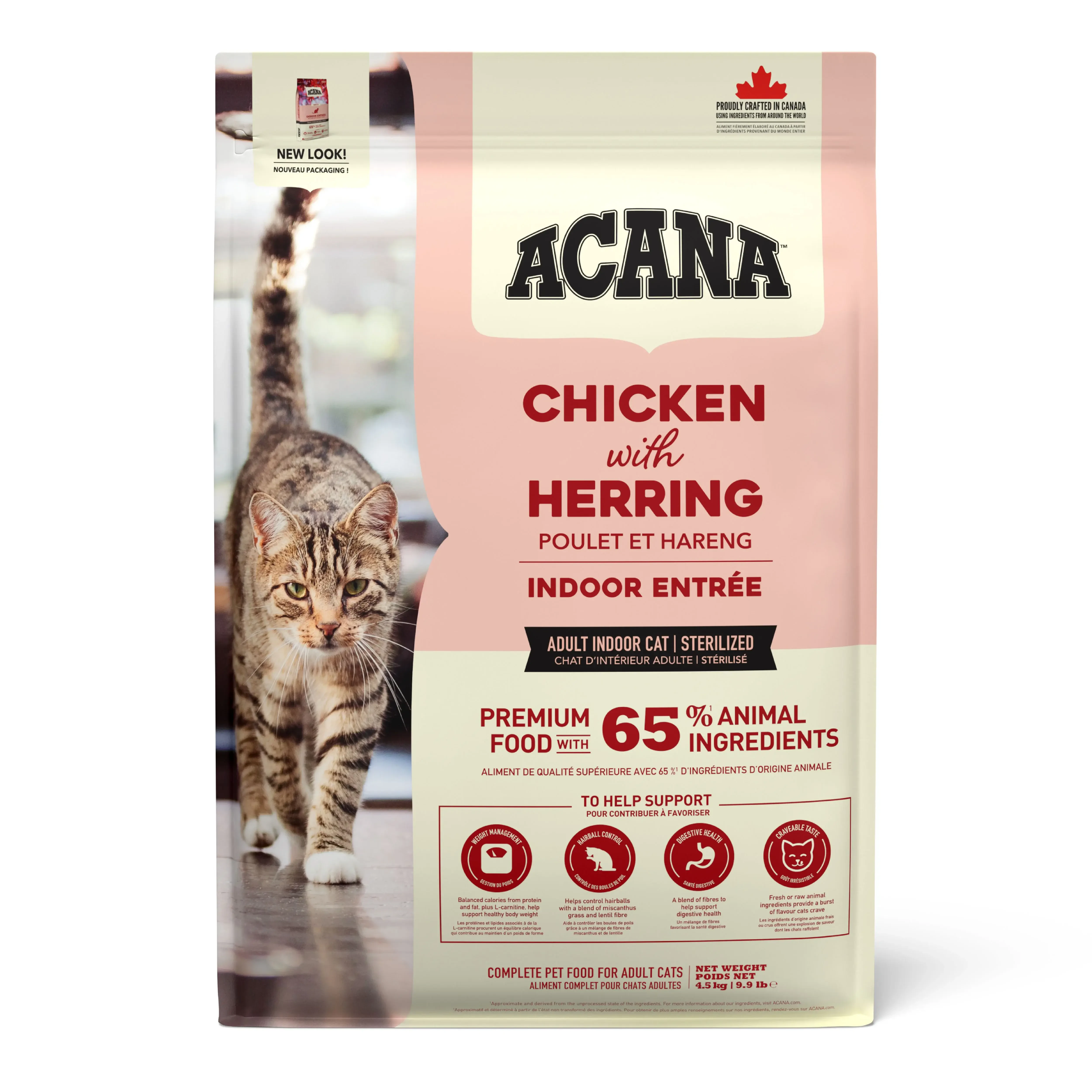 Acana Indoor Entree Tavuklu ve Hindili Etli Kısırlaştırılmış Kedi Maması 4,5kg