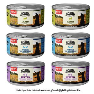 Acana Karışık Yetişkin Yaş Kedi Maması 85 Gr x 6 Adet