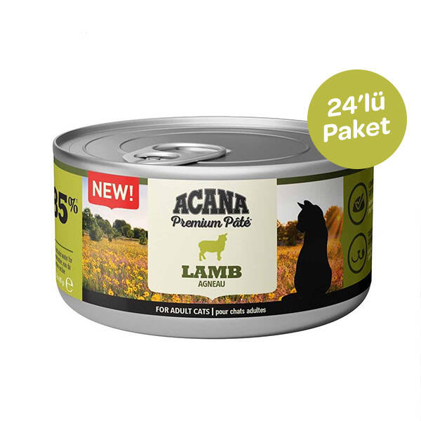 Acana Premium Pate Kuzu Etli Ezme Yetişkin Kedi Yaş Maması 85 g (24'lü) - 1