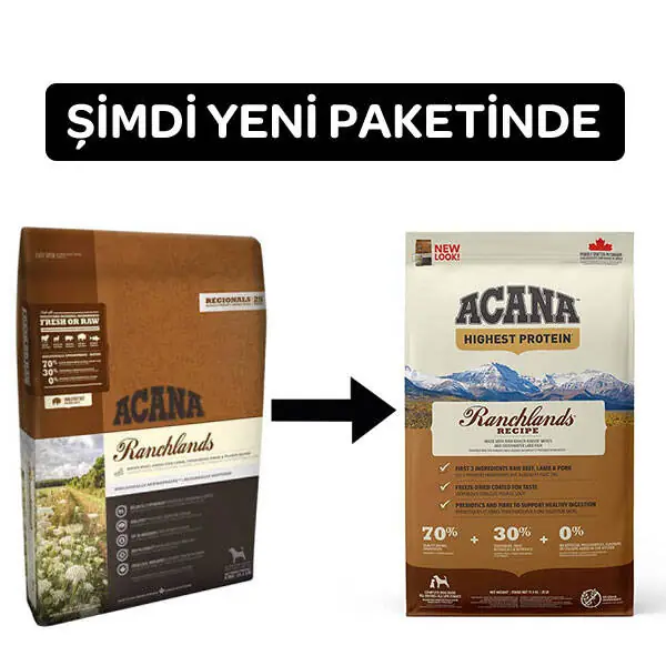 Acana Ranchlands Sığır Etli Köpek Maması 11.4KG - 2