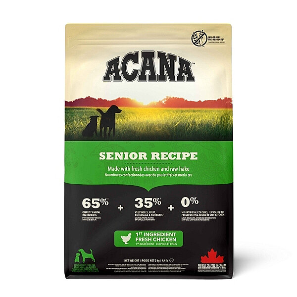 Acana Heritage Senior Tavuklu ve Balıklı Tahılsız Tüm Irklar İçin Yaşlı Köpek Maması 2 kg - 1