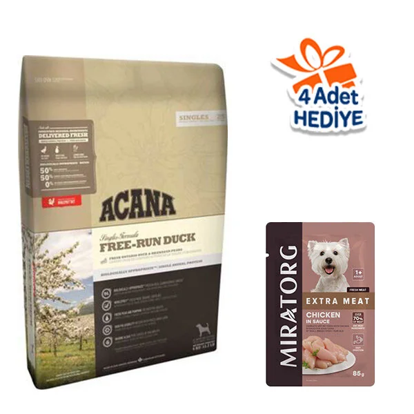 Acana Singles Free Run Duck Ördekli Köpek Maması 11.4 KG - 1