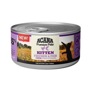 Acana Premium Pate Tavuklu ve Balıklı Ezme Yavru Kedi Yaş Maması 85 g