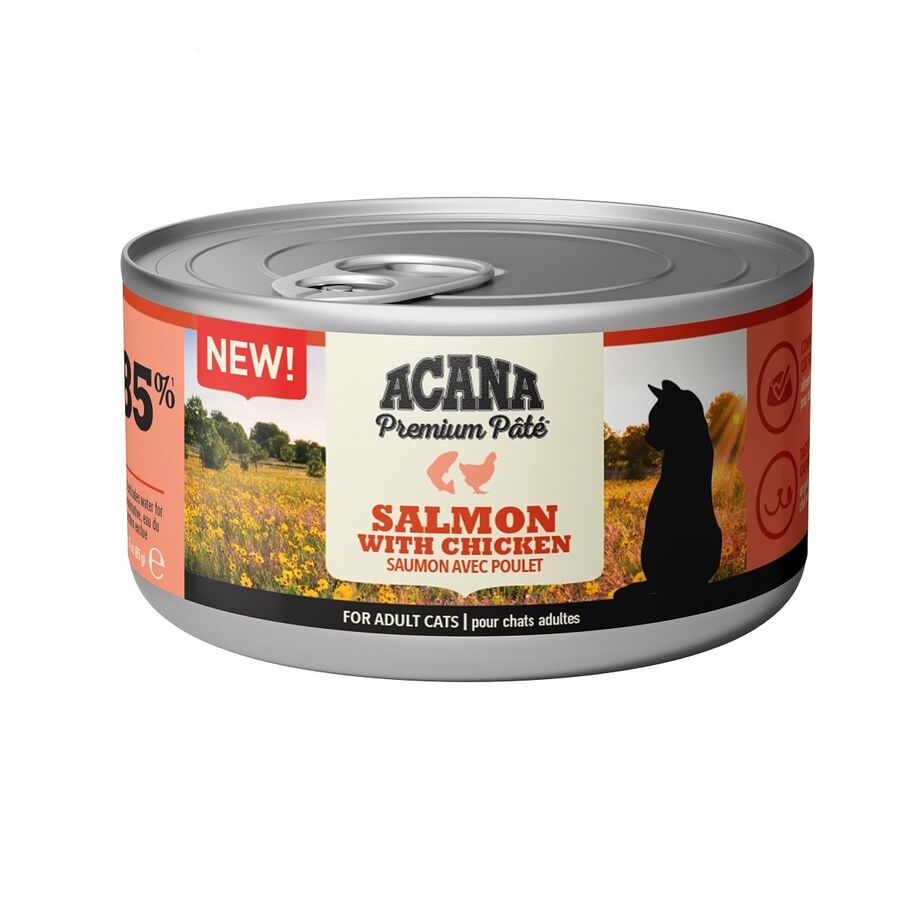Acana Premium Pate Somonlu ve Tavuklu Ezme Yetişkin Kedi Yaş Maması 85 g - 1