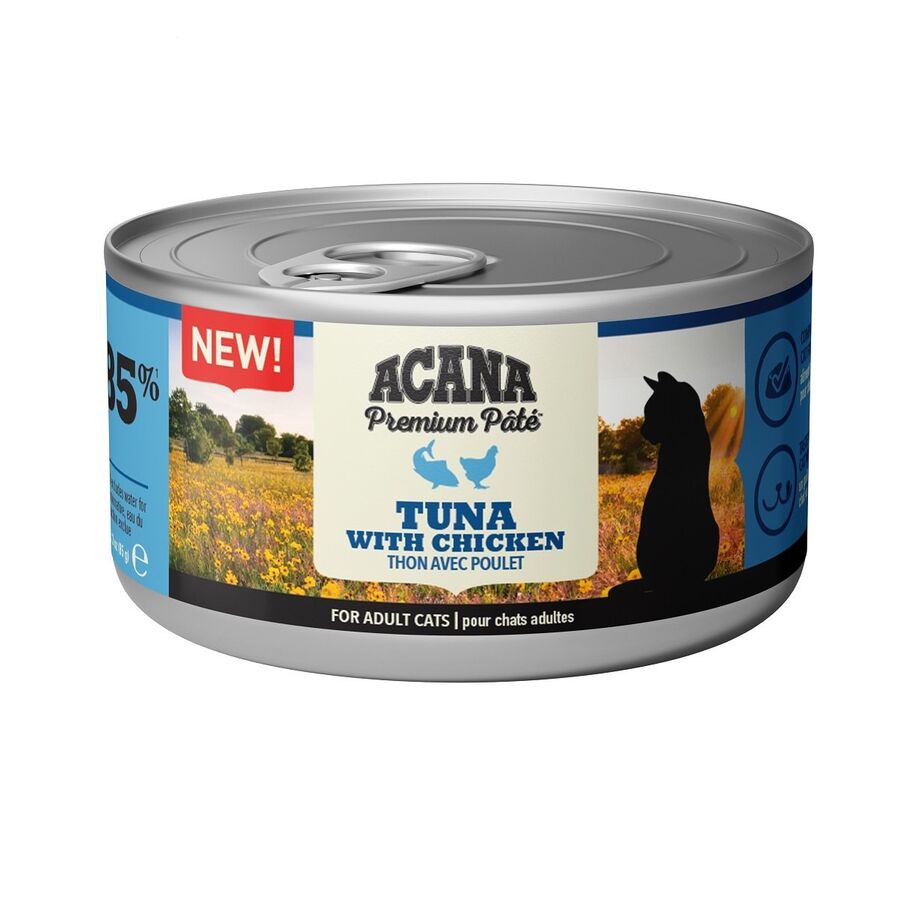 Acana Premium Pate Ton Balıklı ve Tavuklu Ezme Yetişkin Kedi Yaş Maması 85 g - 1
