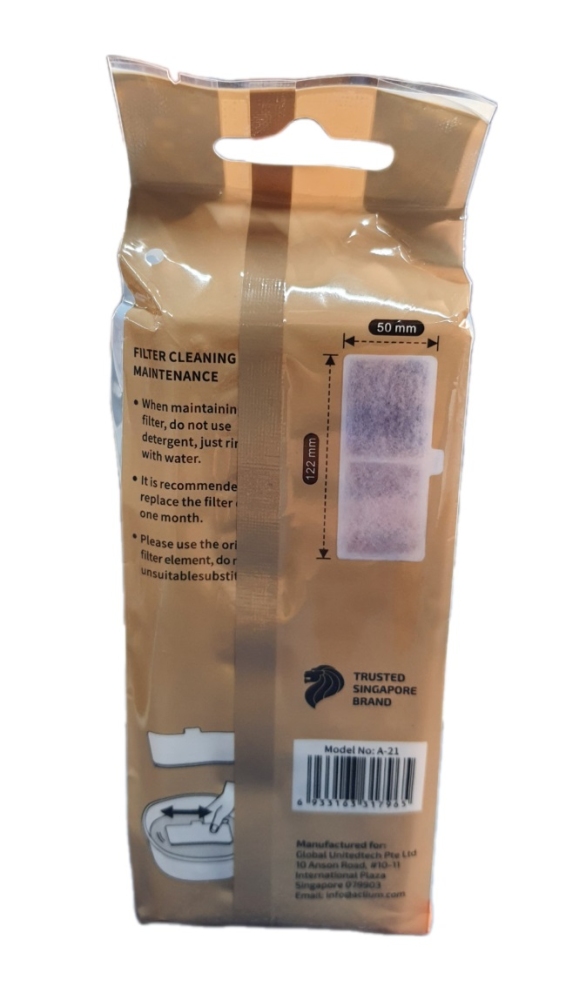 Aclıum Kedi ve Köpek Su Sebili Uyumlu 3’lü Yedek Filtre Seti - 2