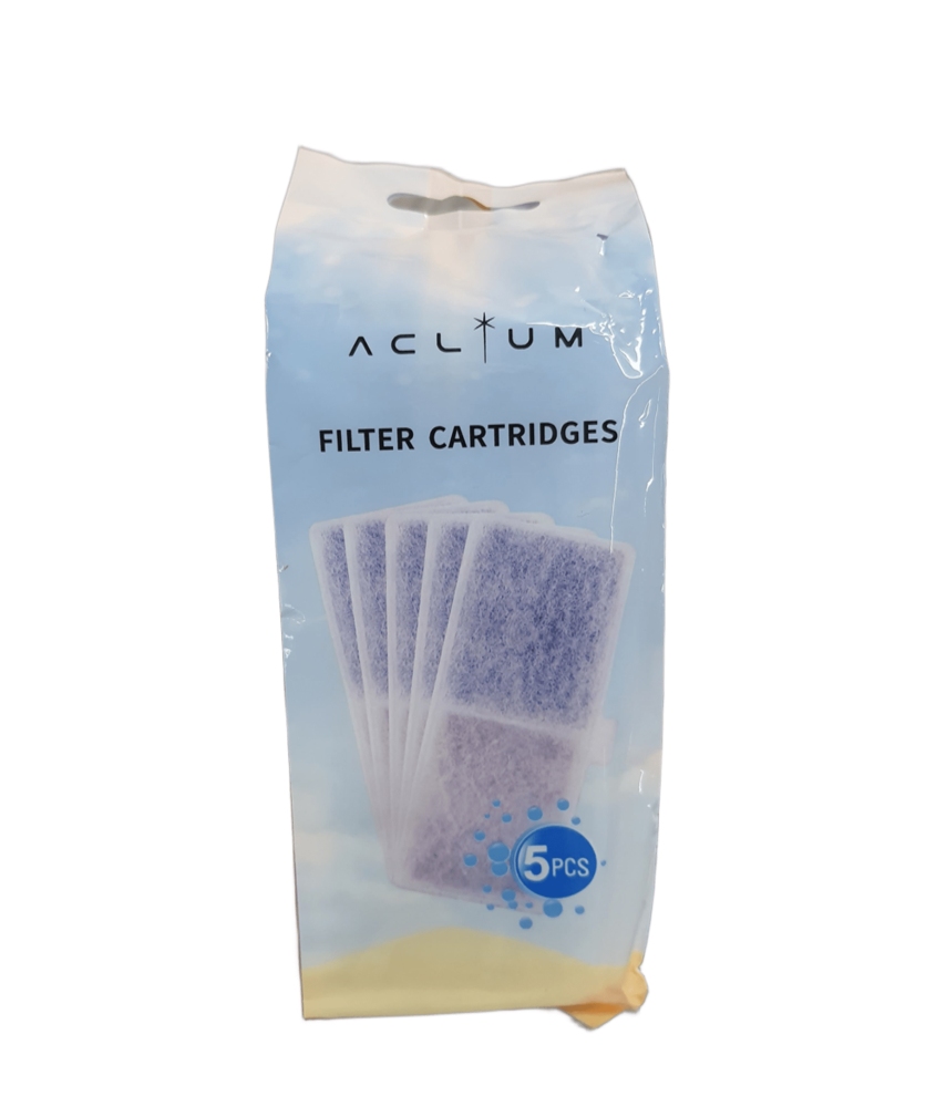 Aclıum Kedi ve Köpek Su Sebili Uyumlu 5’li Yedek Filtre Seti - 1