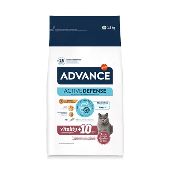 Advance 10+ Tavuklu Kısırlaştırılmış Yaşlı Kedi Maması 1.5 kg - 5
