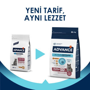 Advance 10+ Tavuklu Kısırlaştırılmış Yaşlı Kedi Maması 1.5 kg - 4