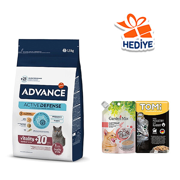 Advance 10+ Tavuklu Kısırlaştırılmış Yaşlı Kedi Maması 1.5 kg