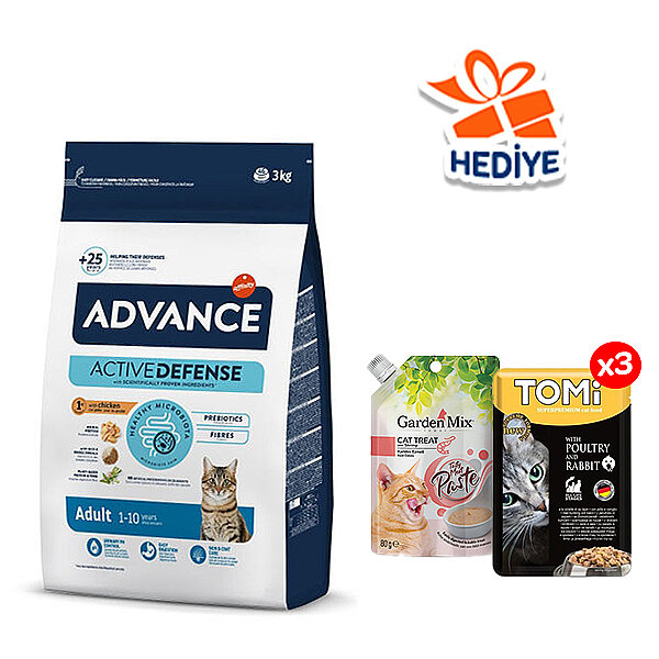 Advance Tavuk Etli 3 Kg Yetişkin Kuru Kedi Maması - 1