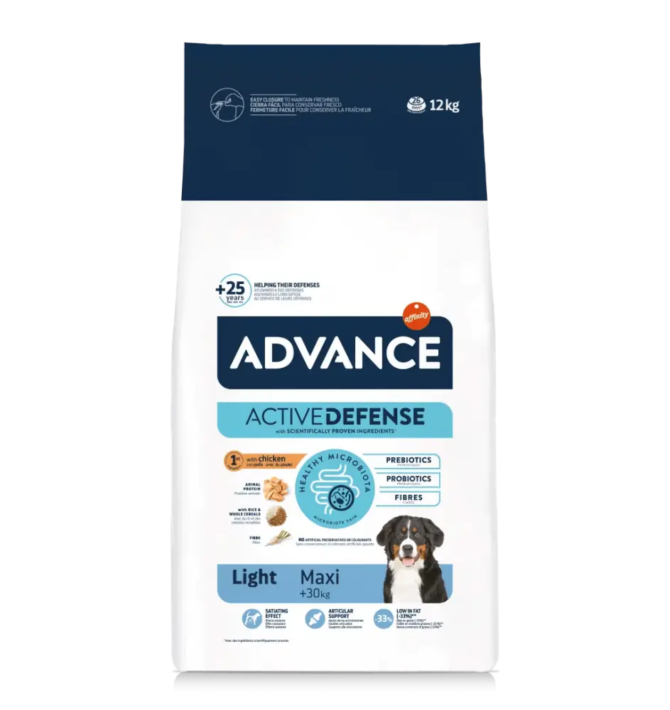 Advance Maxi Light Büyük Irk Yetişkin Köpek Maması 12 kg - 1
