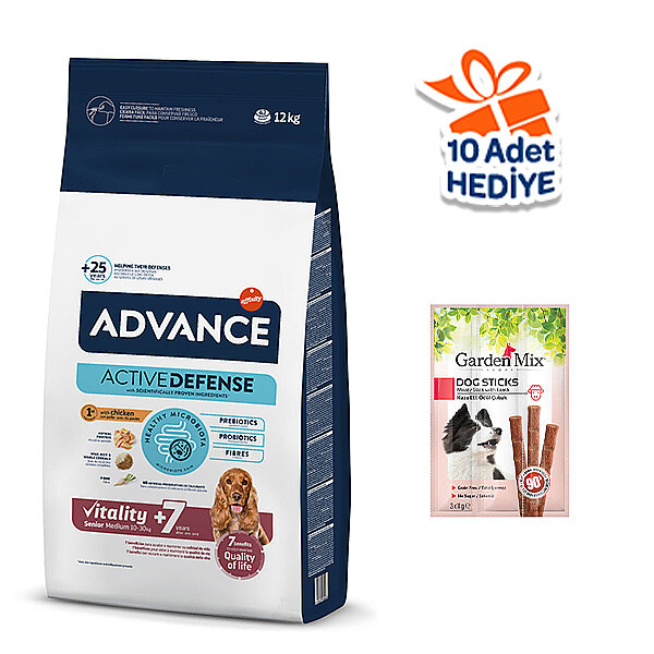 Advance Medium Senior Yaşlı Köpek Maması 12 kg - 2