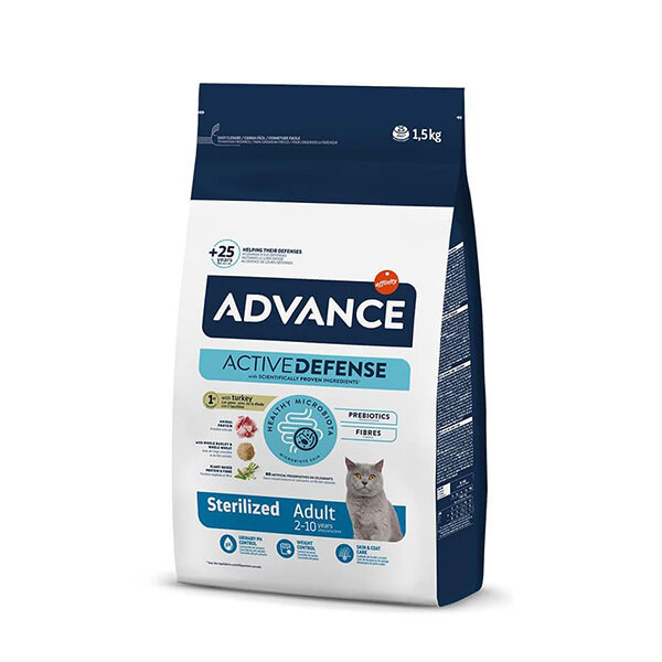 Advance Hindili Kısırlaştırılmış Kedi Maması 1.5 kg - 2
