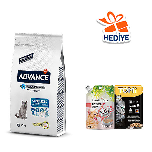 Advance Hindili Kısırlaştırılmış Kedi Maması 1.5 kg