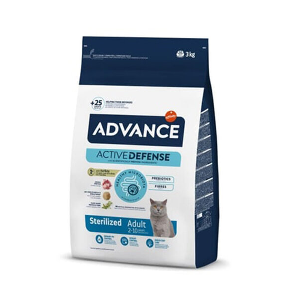 Advance Hindili Kısırlaştırılmış Kedi Maması 3 kg - 2