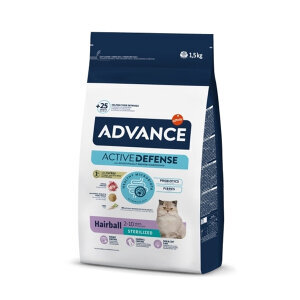 Advance Hindili Tüy Yumağı Önleyici Kısırlaştırılmış Kedi Maması 1.5 kg - 2