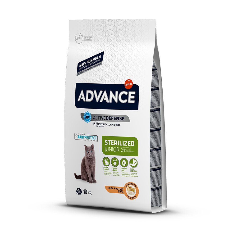 Advance Junior Tavuklu Kısırlaştırılmış Yavru Kedi Maması 10 kg - 1