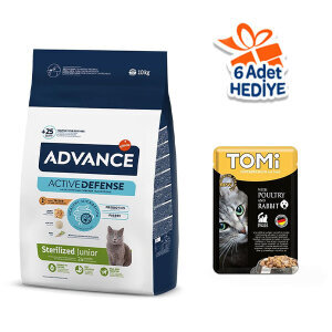 Advance Junior Tavuklu Kısırlaştırılmış Yavru Kedi Maması 10 kg