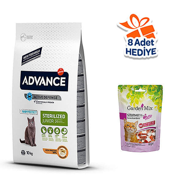Advance Junior Tavuklu Kısırlaştırılmış Yavru Kedi Maması 10 kg