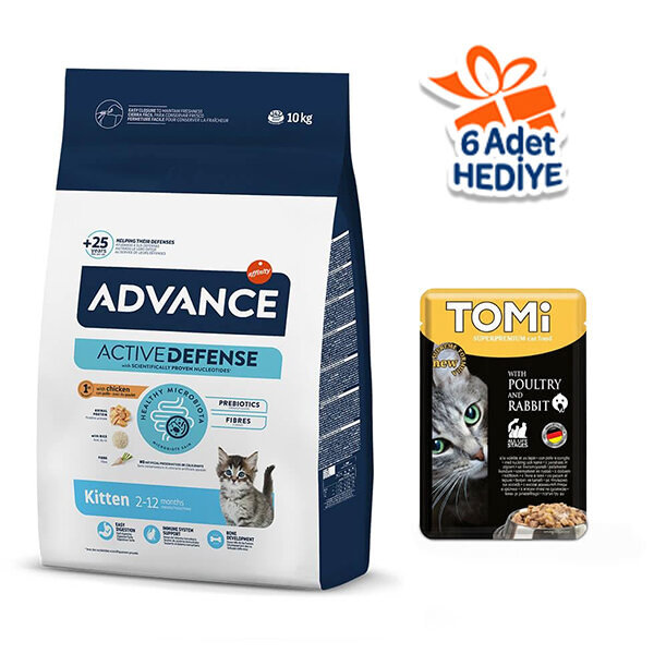 Advance Kitten Tavuklu ve Pirinçli Yavru Kedi Maması 10 kg - 1