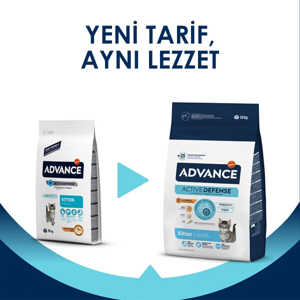 Advance Kitten Tavuklu ve Pirinçli Yavru Kedi Maması 10 kg - 3