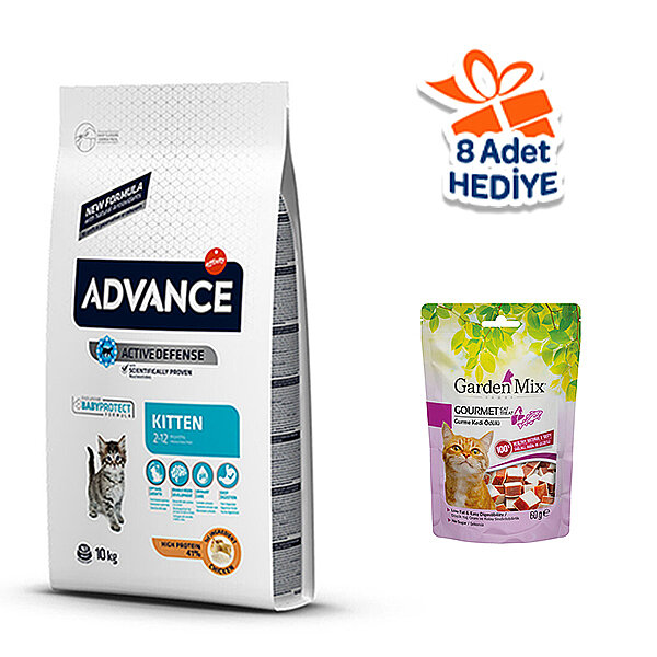 Advance Kitten Tavuklu ve Pirinçli Yavru Kedi Maması 10 kg