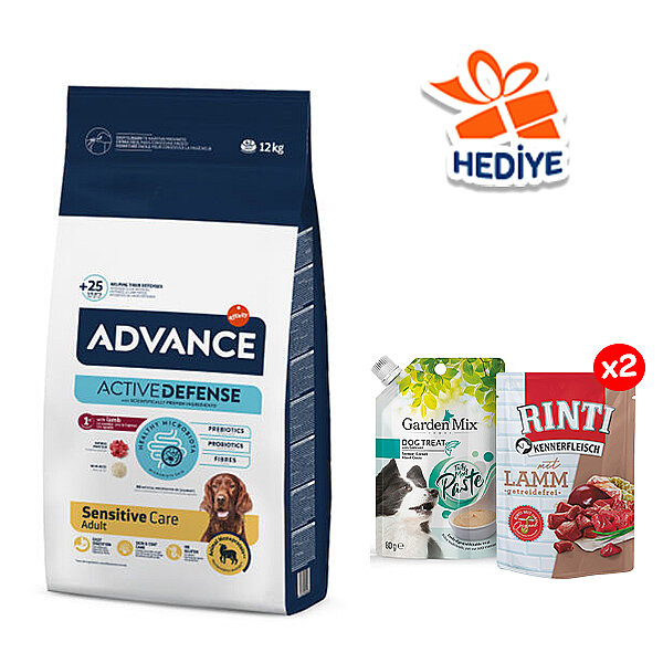 Advance Kuzu Etli ve Pirinçli Hassas Yetişkin Köpek Maması 12 kg