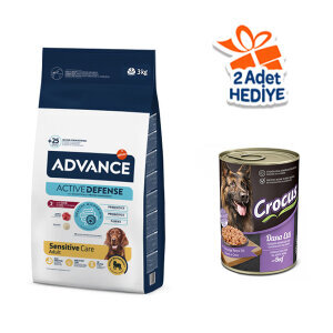 Advance Kuzu Etli ve Pirinçli Hassas Yetişkin Köpek Maması 3 kg