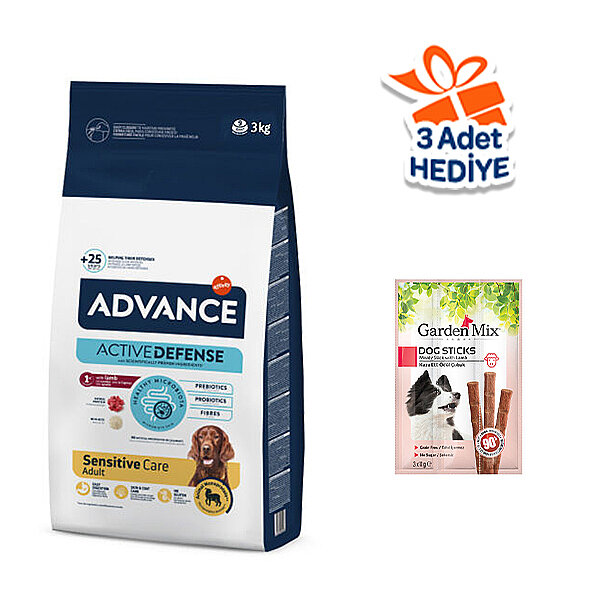 Advance Kuzu Etli ve Pirinçli Hassas Yetişkin Köpek Maması 3 kg