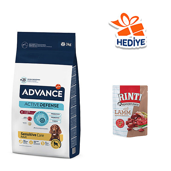 Advance Kuzu Etli ve Pirinçli Hassas Yetişkin Köpek Maması 3 kg - 1